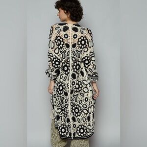 POL Floral Crochet Cardigan